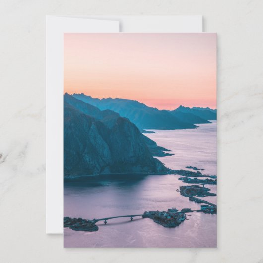 Lofoten Inseln Norwegen Karte (Vorderseite)