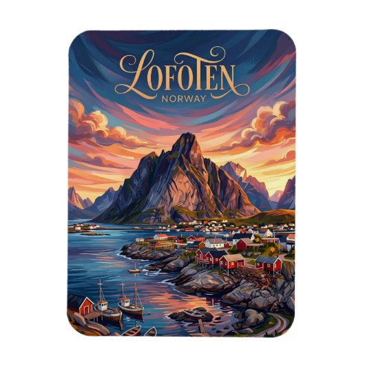 Lofoten-Inseln Norwegen Magnet (Vertikal)
