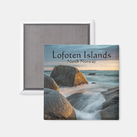 Lofoten Inseln Norwegen Magnet (Vorderseite/Rückseite)