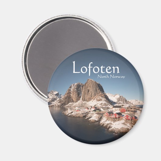 Lofoten Inseln Norwegen Magnet (Vorderseite/Rückseite)
