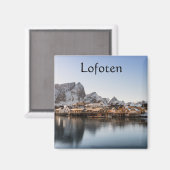 Lofoten Inseln Norwegen Magnet (Vorderseite/Rückseite)
