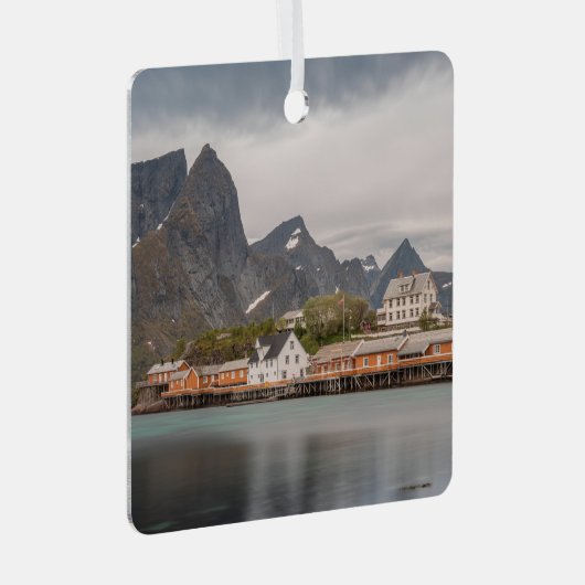 Lofoten Inseln Norwegen Ornament Aus Metall (Vorderseite Rechts)