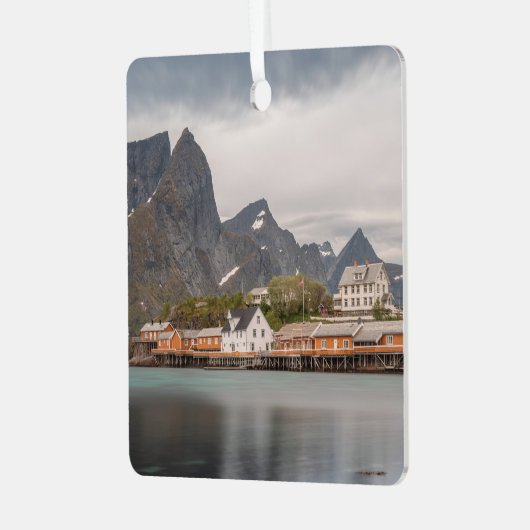 Lofoten Inseln Norwegen Ornament Aus Metall (Vorderseite links)
