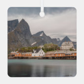 Lofoten Inseln Norwegen Ornament Aus Metall (Rückseite)