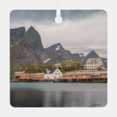 Lofoten Inseln Norwegen Ornament Aus Metall (Vorderseite)