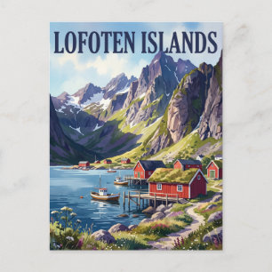 Lofoten-Inseln Norwegen Postkarte