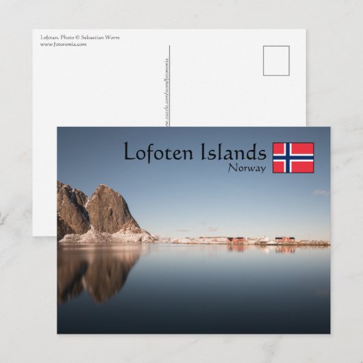 Lofoten Inseln Norwegen Postkarte (Vorne/Hinten)