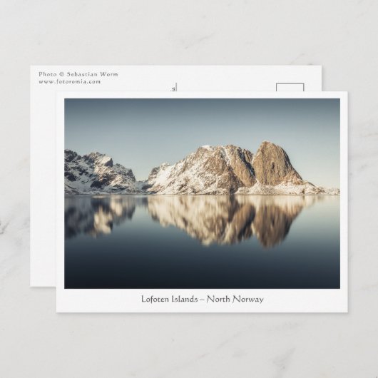 Lofoten Inseln Norwegen Postkarte (Vorne/Hinten)