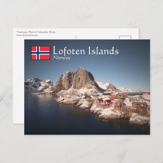 Lofoten Inseln Norwegen Postkarte (Vorne/Hinten)