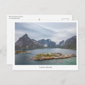 Lofoten Inseln Norwegen Postkarte (Vorne/Hinten)