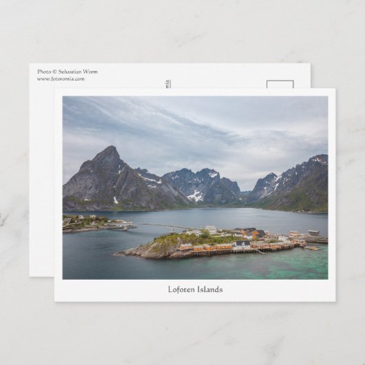 Lofoten Inseln Norwegen Postkarte (Vorne/Hinten)