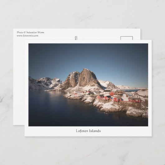 Lofoten Inseln Norwegen Postkarte (Vorne/Hinten)