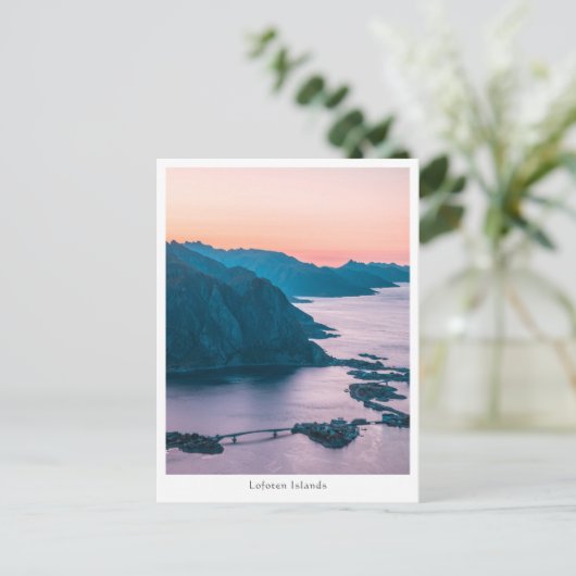 Lofoten Inseln Norwegen Postkarte (Stehend Vorderseite)