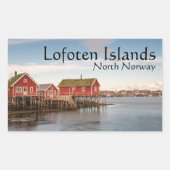 Lofoten Inseln Norwegen Rechteckiger Aufkleber (Vorderseite)