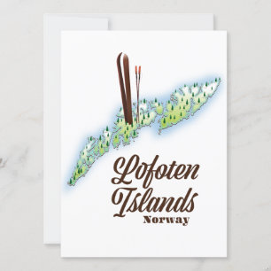 Lofoten-Inseln, Norwegen Skiposter.