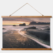 Lofoten Inseln Norwegen Wandteppich Mit Holzrahmen (Vorne)