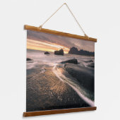 Lofoten Inseln Norwegen Wandteppich Mit Holzrahmen (Gewinkelt)