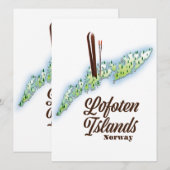 Lofoten Inseln, Norwegisches Skipposter. (Vorne/Hinten)