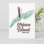 Lofoten Inseln, Norwegisches Skipposter. (Stehend Vorderseite)