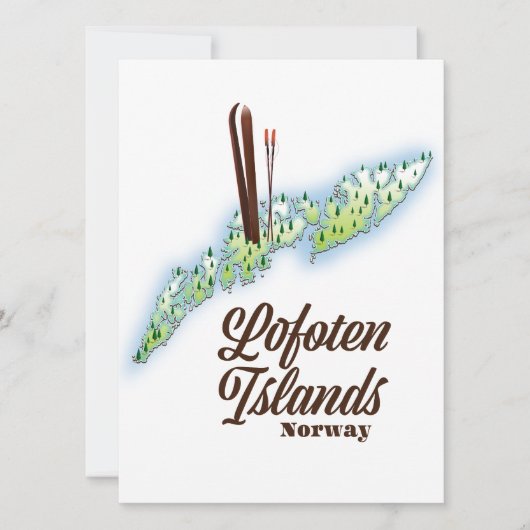 Lofoten Inseln, Norwegisches Skipposter. (Vorderseite)