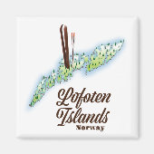 Lofoten Inseln, Norwegisches Skipposter. Magnet (Vorne)