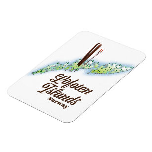 Lofoten Inseln, Norwegisches Skipposter. Magnet