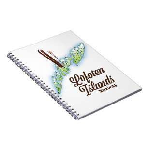 Lofoten Inseln, Norwegisches Skipposter. Notizblock