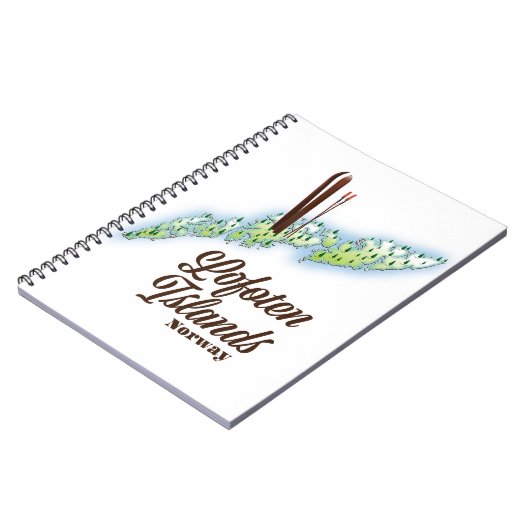 Lofoten Inseln, Norwegisches Skipposter. Notizblock (Linke Seite)