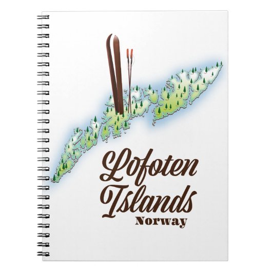 Lofoten Inseln, Norwegisches Skipposter. Notizblock (Vorderseite)