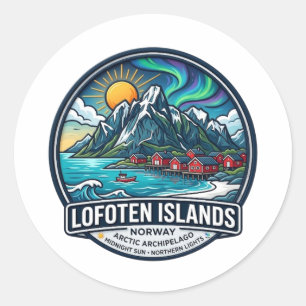 LOFOTEN-INSELN RUNDER AUFKLEBER