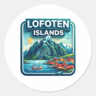 LOFOTEN-INSELN RUNDER AUFKLEBER