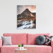 Lofoten Inseln Wasserfall Leinwanddruck (Insitu (Wohnzimmer))