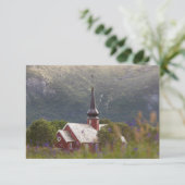 Lofoten Islands Flakstad Church Card (Stehend Vorderseite)