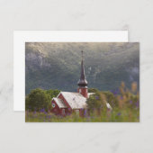 Lofoten Islands Flakstad Church Card (Vorne/Hinten)