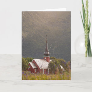Lofoten Islands Flakstad Church Karte