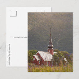 Lofoten Islands Flakstad Kirche Postcard Postkarte