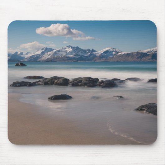 Lofoten Islands Landschaftliches Foto Mousepad (Vorne)