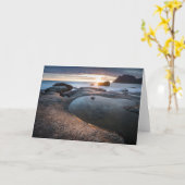 Lofoten Islands Midnight Sun Karte (Gelbe Blume)