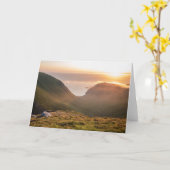 Lofoten Islands Norwegen Card Karte (Gelbe Blume)
