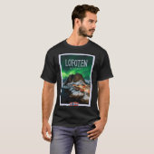 Lofoten Islands Norwegen - Night Aurora T-Shirt (Vorne ganz)