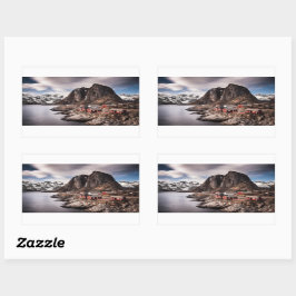 Lofoten Islands Norwegen Rechteckiger Sticker