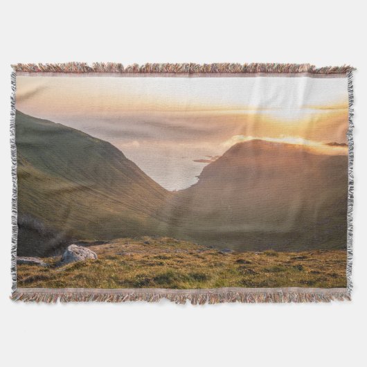 Lofoten Islands Norwegen Throw Blanket Decke (Vorderseite)