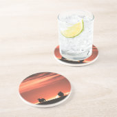 Lofoten Islands Sunset Sheep Nature Foto Getränkeuntersetzer (Seite)