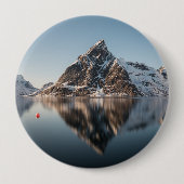 Lofoten Landscape Foto Button (Vorderseite)