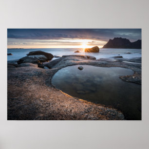 Lofoten Mitternacht Poster