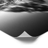 Lofoten Mountain Black and White Foto Poster (Ecke)