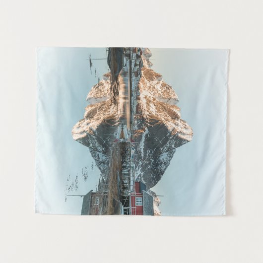 Lofoten Mountain Wandteppich (Vorderseite (Horizontal))