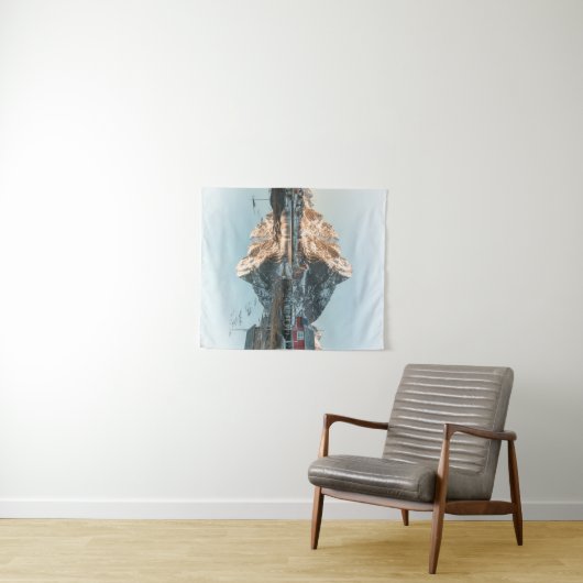 Lofoten Mountain Wandteppich (Beispiel (Horizontal))