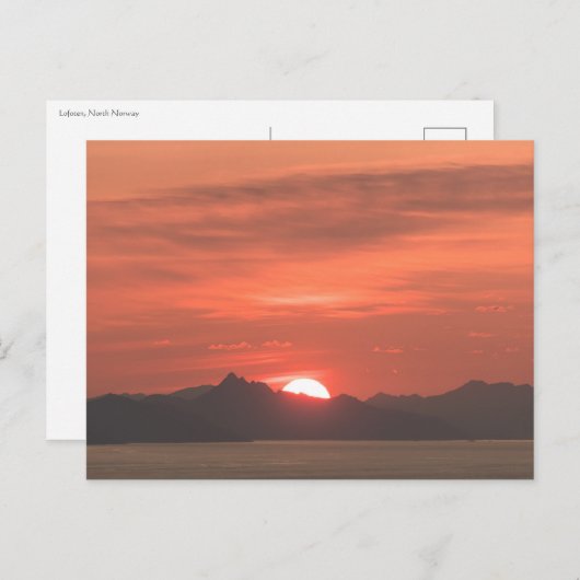 Lofoten Nordnorwegen Postkarte (Vorne/Hinten)