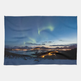 Lofoten Northern Lights Geschirrtuch